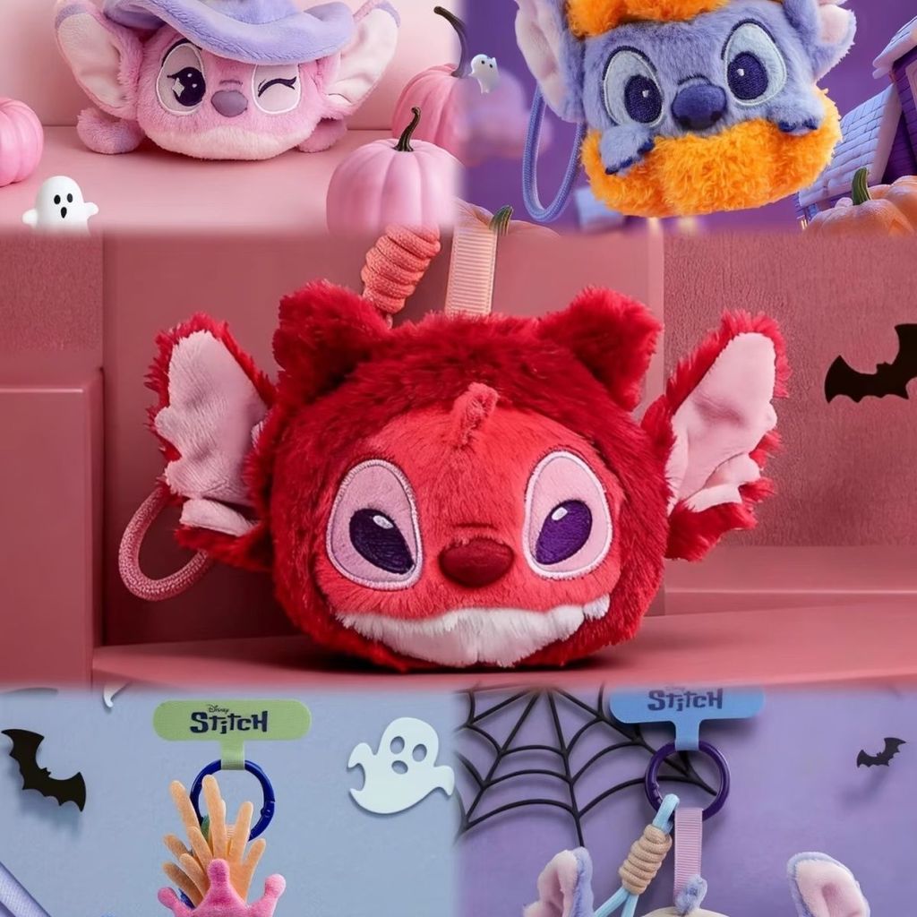 Stitch Lets Trick หรือ Treat Series Mystery Box จี้ตุ๊กตาน่ารักตกแต่งของขวัญ