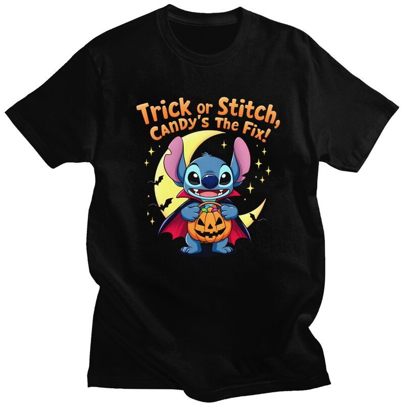 Custom Halloween Stitch T Shirt for Men Tshirt Leisure Tee T-shirt Slim Fit