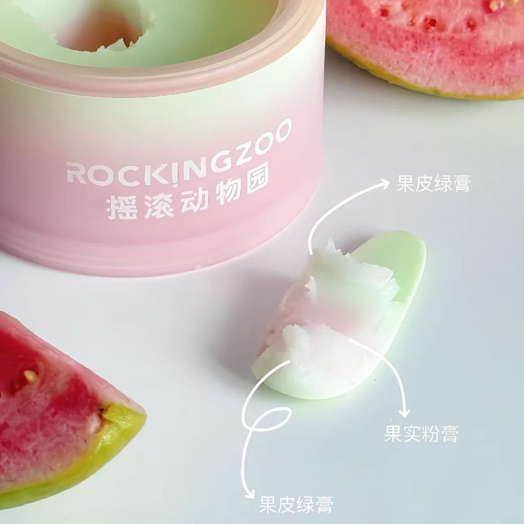 สินค้าใหม่พร้อมสต็อก Rock Zoo Sandwich Guava Makeup Remover Cream ทําความสะอาดล้ําลึก Gentle Non-Irr