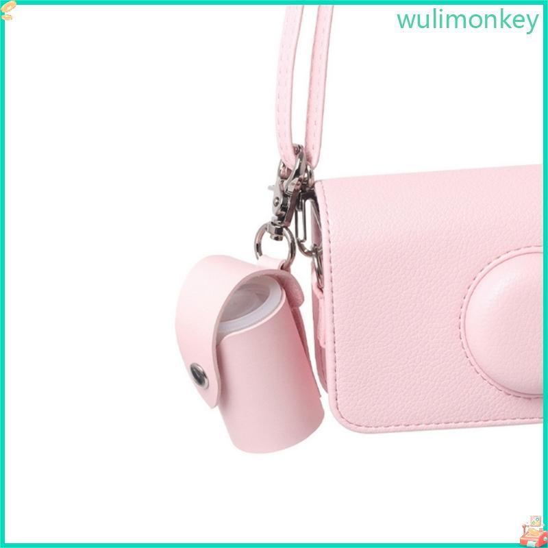 WU อุปกรณ์เสริมที่เก็บฟิล์มหนัง PU 135 ฟิล์ม Organiser Case จี้พวงกุญแจป้องกันสําหรับการเดินทางและใน