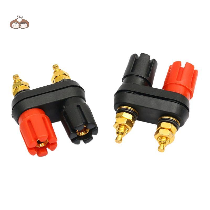 BEF ลําโพง Banana Plug Terminal Connector Banana Socket Dual Female Banana Plug สําหรับลําโพงเครื่อง
