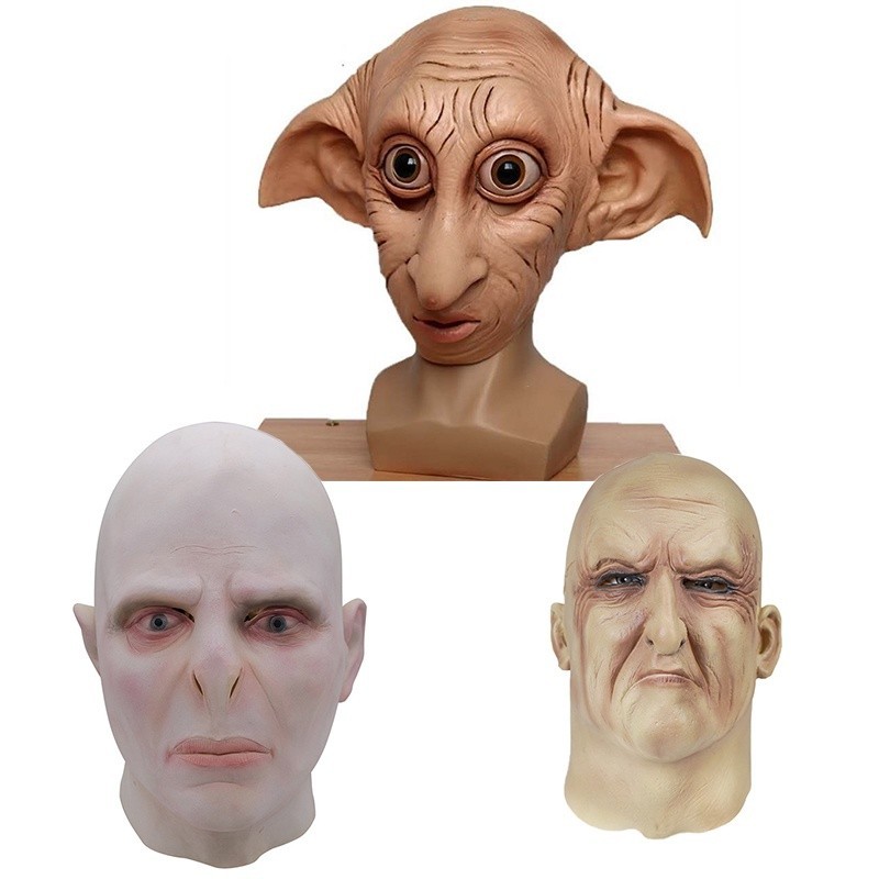 ผู้ใหญ่ Unisex Magic ELF หน้ากากภาพยนตร์ Harry Potter Voldemort คอสเพลย์หน้ากาก Party เกม Spoof Bald
