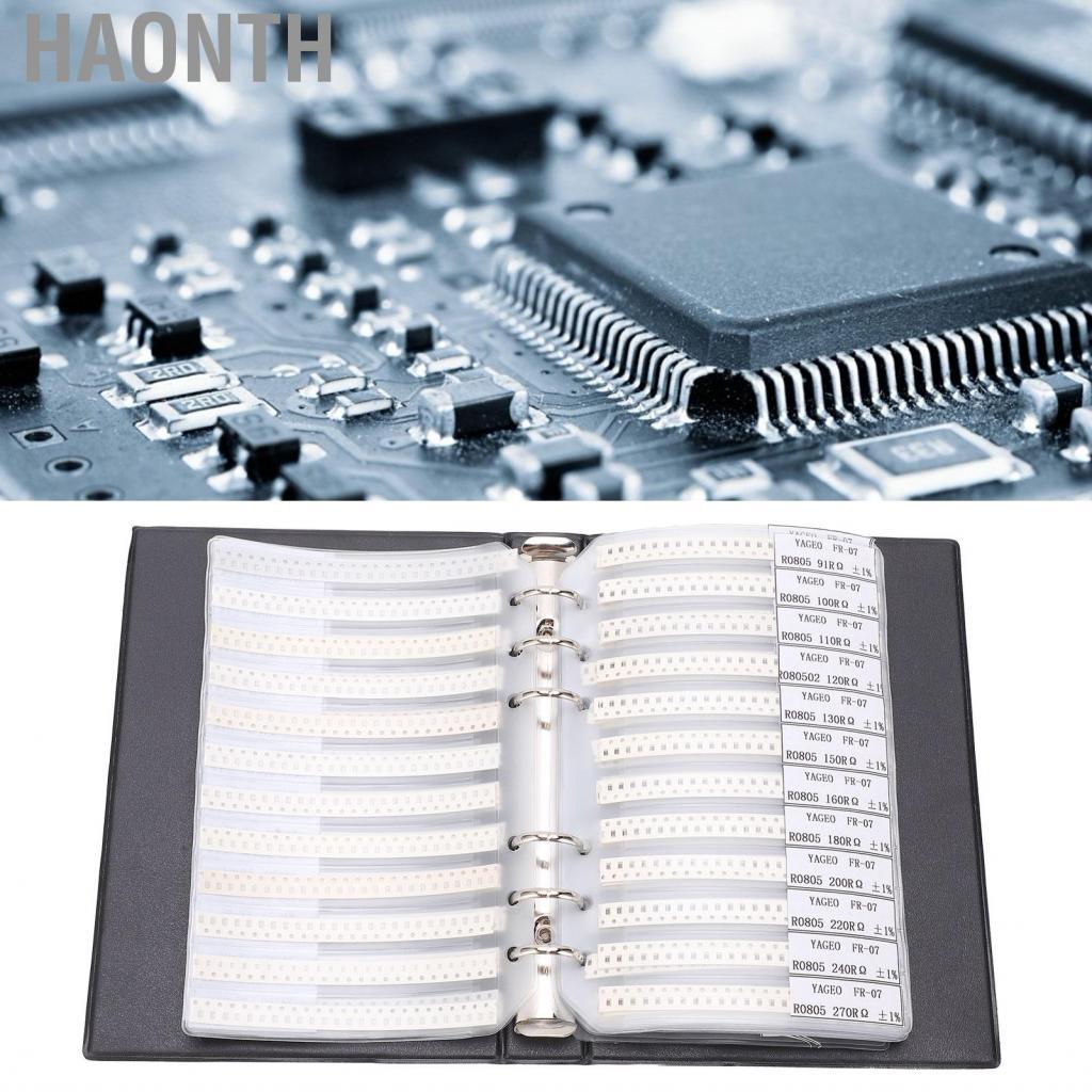 Haonth Domary SMD Resistor Variety Kit Practical 0805 Series Samples สำหรับผู้ชื่นชอบอุปกรณ์อิเล็กทร