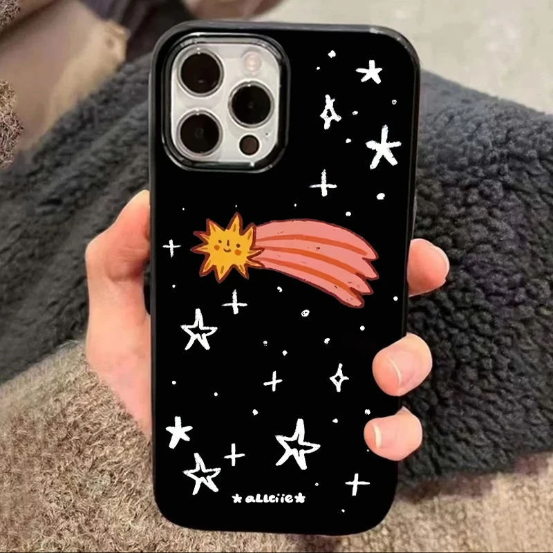 Graffiti sun MeteorสําหรับเคสIphone 17promax 17pro 17 16promax 16pro 16 15promax 15pro 15 14promax 1