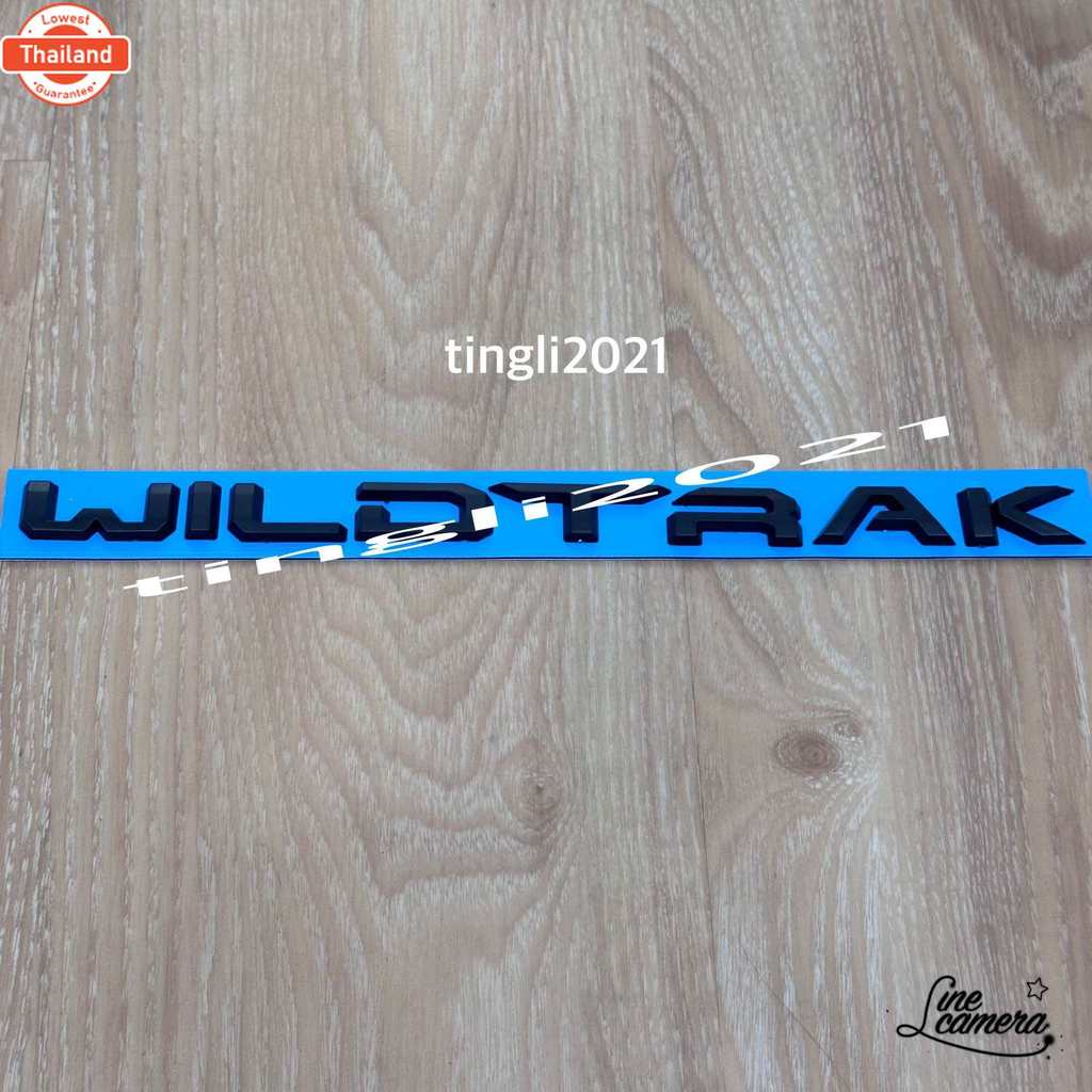 โลโก้ WILDTRAK ติดฝากระะท้าย ขนาด 1.8 x 30 cm ติดรถ Next Gen RANGER 2022 priceต่อสี