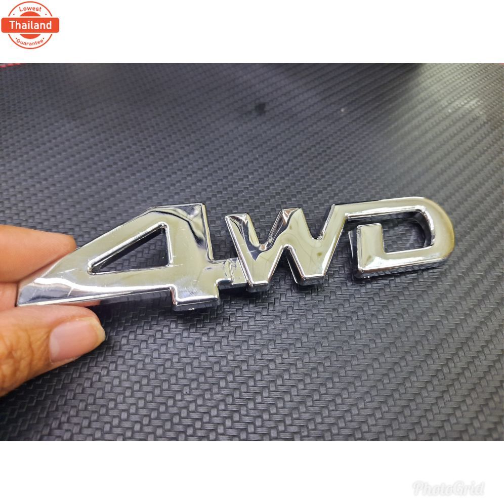 โลโก้ 4wd สีโครเมี่ยม
