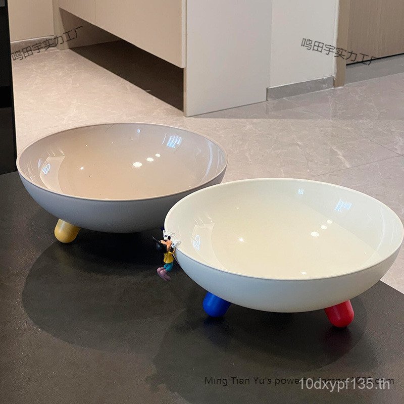 ชามสัตว์เลี้ยงชามน้ําให้อาหารลํากล้องขนาดใหญ่พลิกคว่ําไม่ง่ายต่อการคางชามแมว โดปามีน สุนัขชามน่ารักค