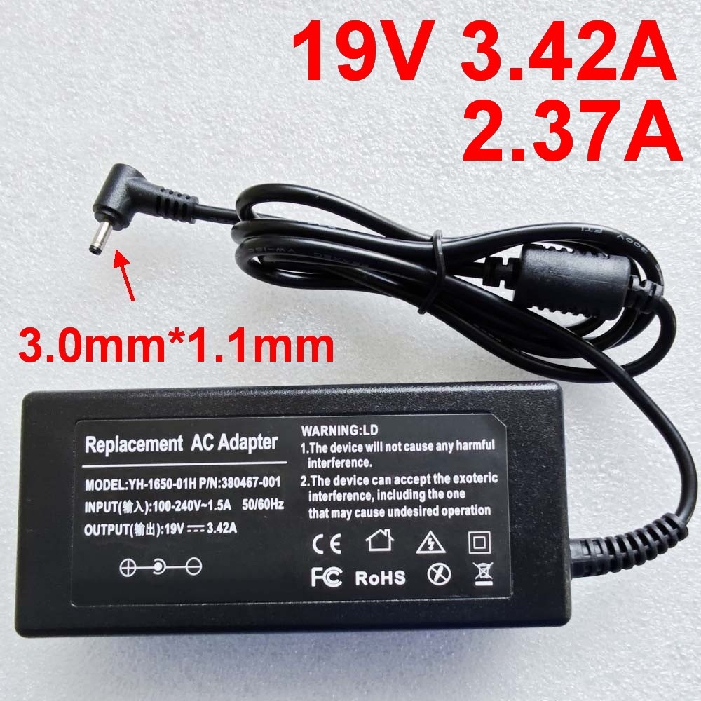 19V 3.42A 2.37A 2.1A AC DC power adapter 3.0 มม.1.1 มม.สําหรับแล็ปท็อปชาร์จ Acer ASUS N19H2 N19H3 N2