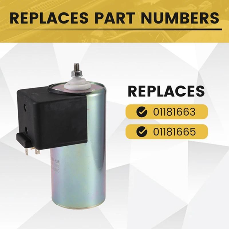 01181663 12V การใช้ปิด Solenoid สําหรับ Deutz F4L913 BF6L913 BF4L913 BF4L913 ดีเซลเครื่องยนต์ 011816