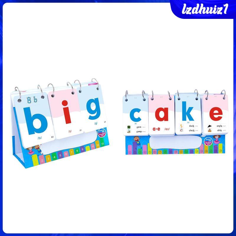 [Lzdhuiz1] แฟลชการ์ด Phonics เด็กวัยหัดเดินสําหรับการสะกดคําและการเรียนรู้ Vowels และ Consonants