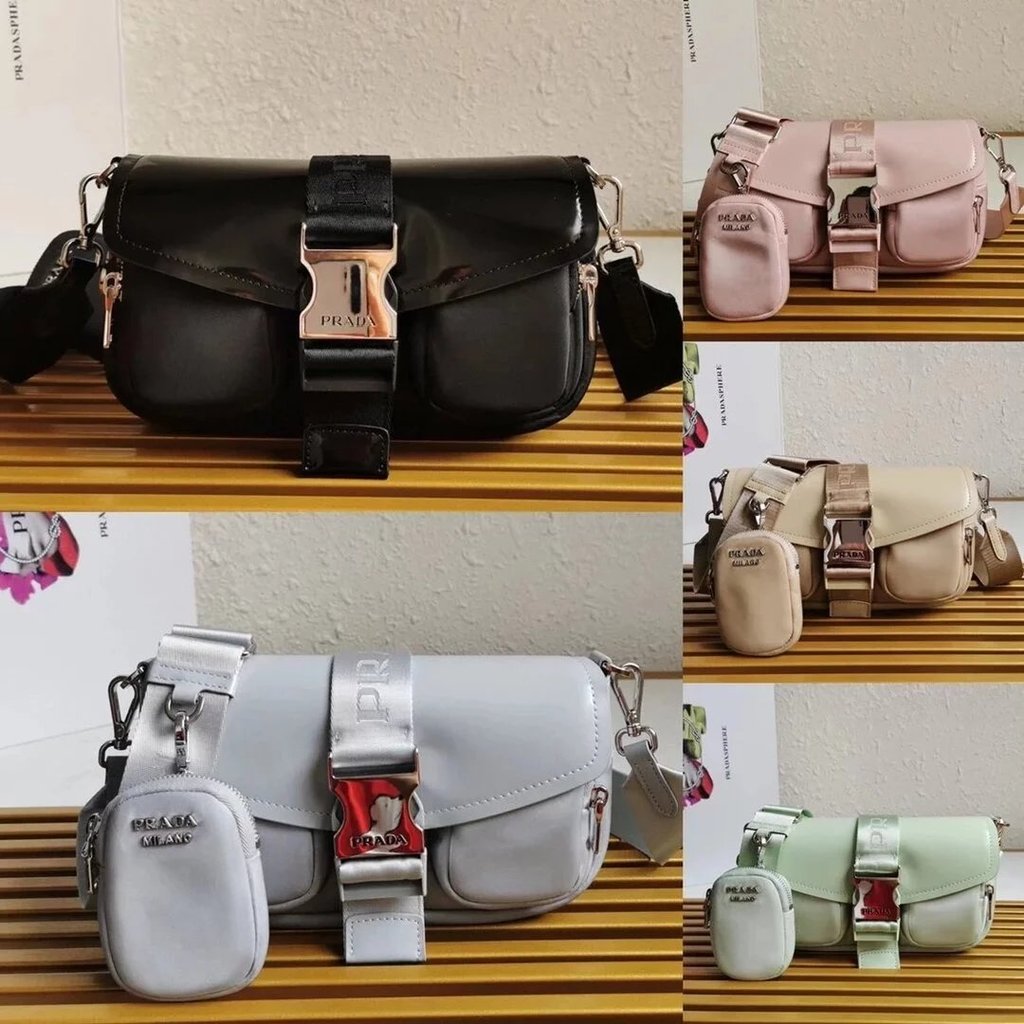 PRADA PRADA กระเป๋าสะพายไหล่ Messenger Bag กระเป๋าผู้ชาย กระเป๋าผู้หญิง