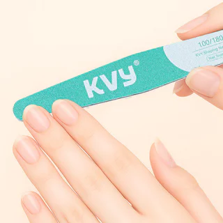 KVY Shaping Nail File #Green เควีวาย ตะไบเล็บแบบ 2 ด้าน สีเขียว.