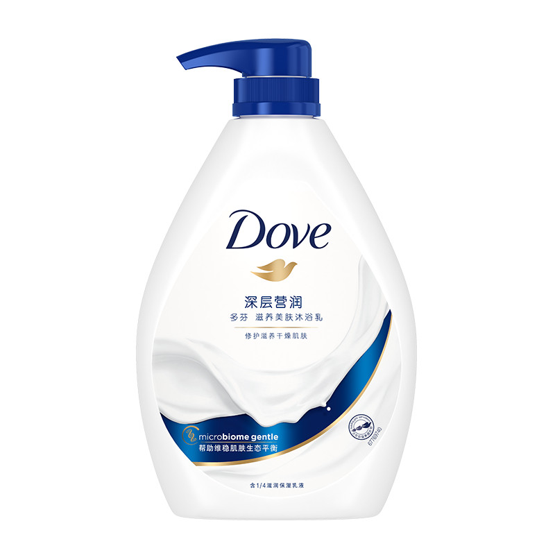 [Bee Wish Club] Dove Deep+Elastic Moisturizing Nourishing Moisturizing Shower Gel คลีนซิ่ง 730g * 2 