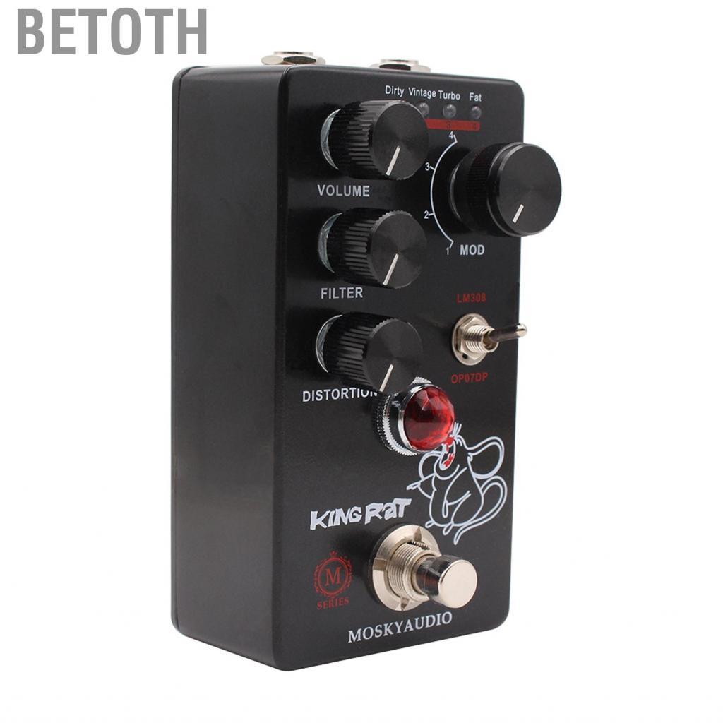 Betoth Betoth fangzi Fuzz Distortion Guitar Effect 4 Mode & Volume/Filter/Distortion Controls ขนาดกะ