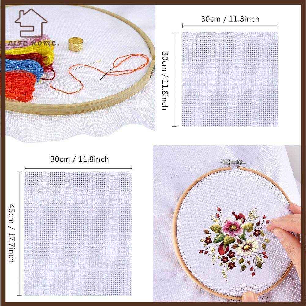 YELGIRL Aida Cloth เย็บปักถักร้อยผ้าใบ DIY Handcraft Cross Stitch