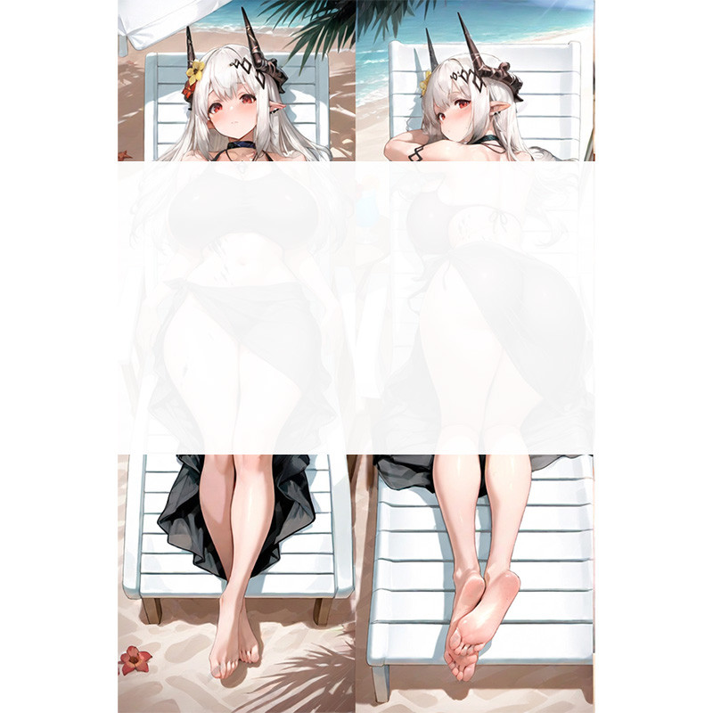 Arknights Mudrock Dakimakura Suzuran Blue Poison Body Pillow Case