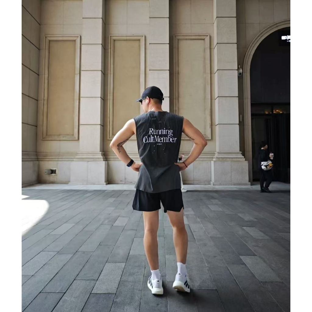 สูทSATISFY ลายพิมพ์Distressed Inkjet เสื้อยืด