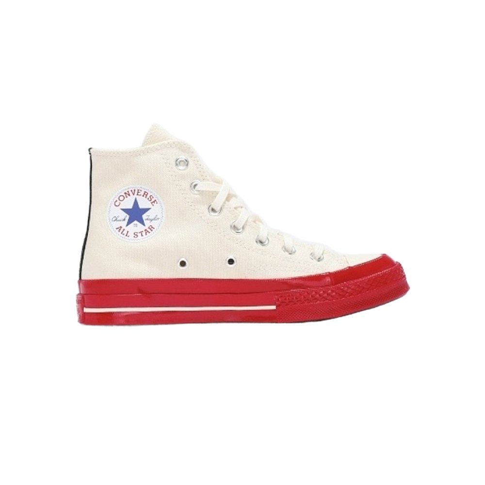 เกาหลี Direct Mail Comme Des Garcons Rei Kawakubo รองเท้าผ้าใบ High-Top Lace-Up AZ-K124-001-2
