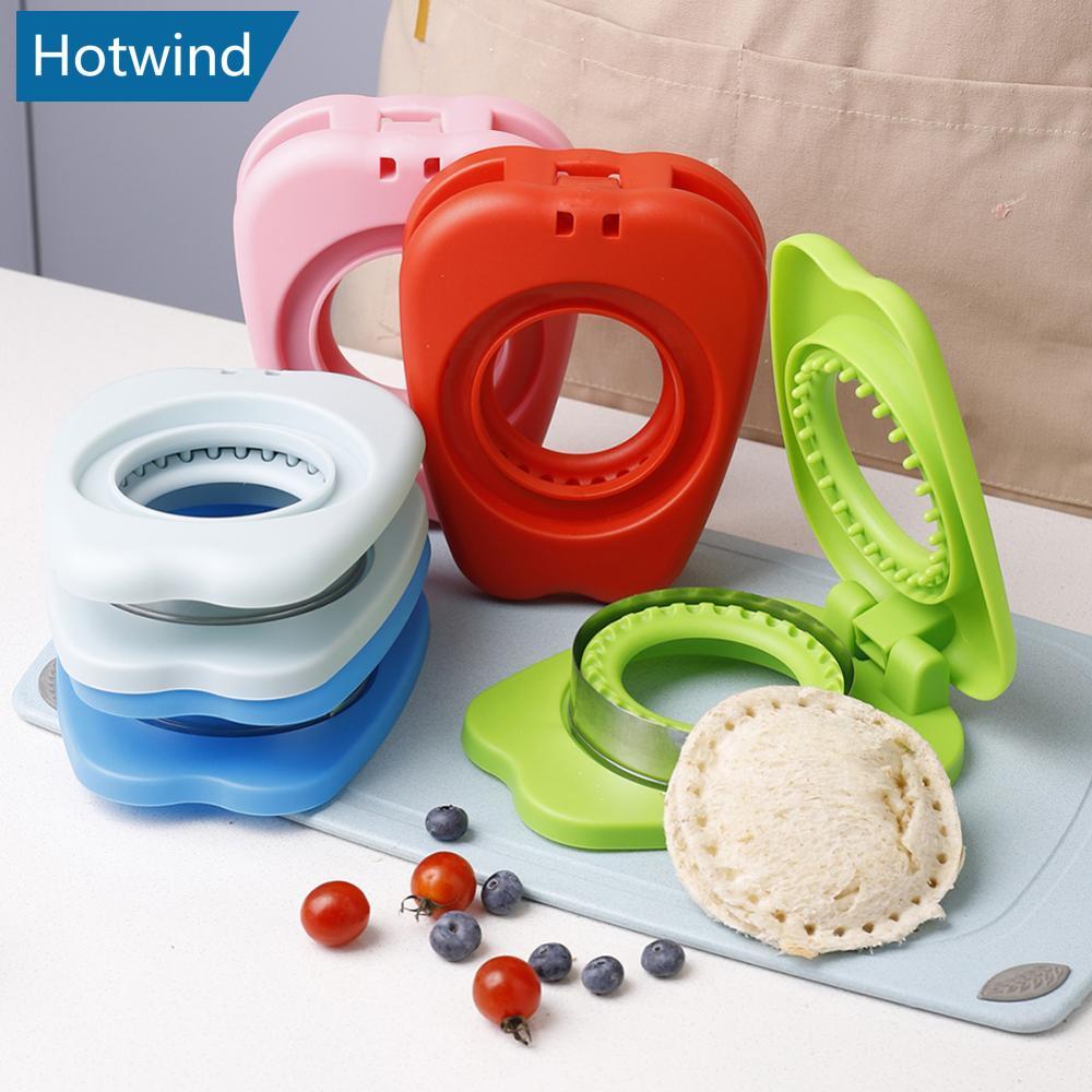 HW Square แซนวิชกดแม่พิมพ์ซีล Non-Stick Leak-Proof Kawaii ออกแบบสําหรับมื้ออาหาร Prep เด็กกล่องอาหาร