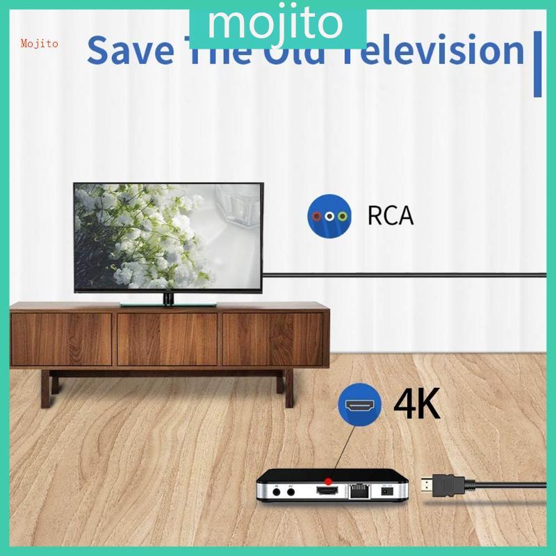 Mojito 1 M ถึง RCA Video Cable 1080P 3 AV สายไฟอะแดปเตอร์แปลงสําหรับ HDTV TV ชุดกล่อง DV DVD แล็ปท็อ