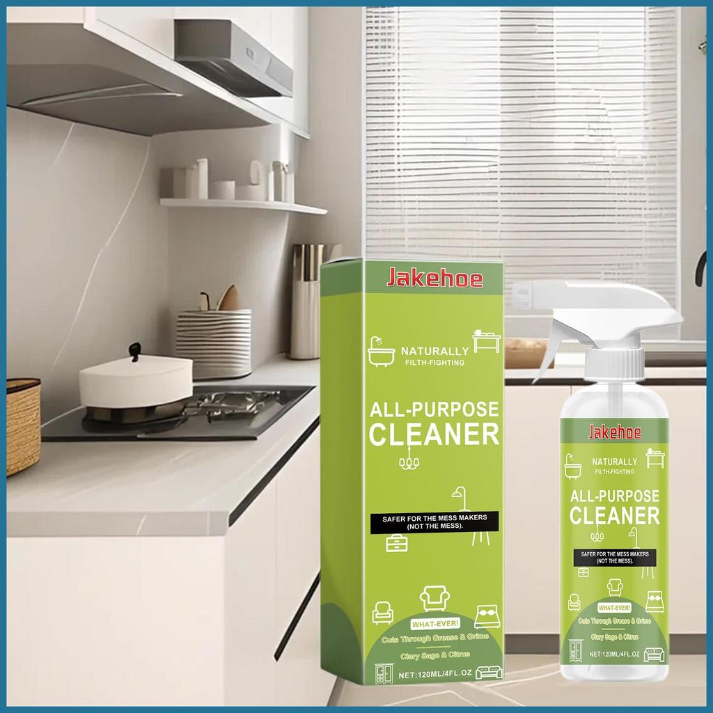 Grease Remover 120ml Oil Remover ทําความสะอาด Hood Degreaser สําหรับชั้นเตาอบห้องครัวห้องน้ําสแตนเลส