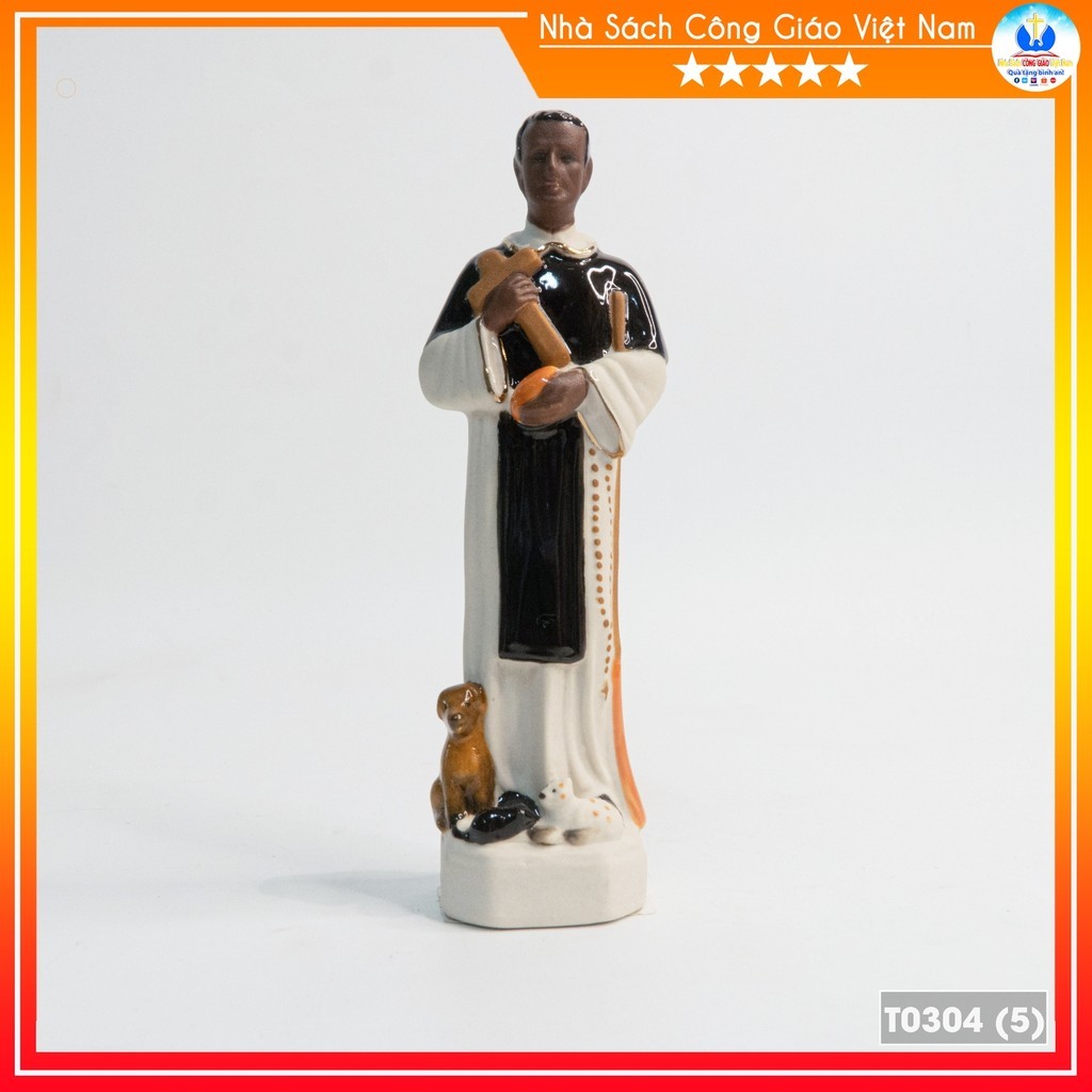 รูปปั้นพอร์ซเลนของ Saint Martin 13cm T0304