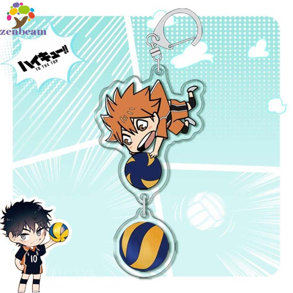 ZENBEAM Haikyuu พวงกุญแจ,Oikawa Tooru Kei Tsukishima To The Top พวงกุญแจ, แฟชั่น Kawaii พวงกุญแจอะนิ