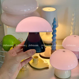 [พร้อมส่ง] Jnihouse : โคมไฟเห็ดพาสเทล (Mini Mushroom Lamp)