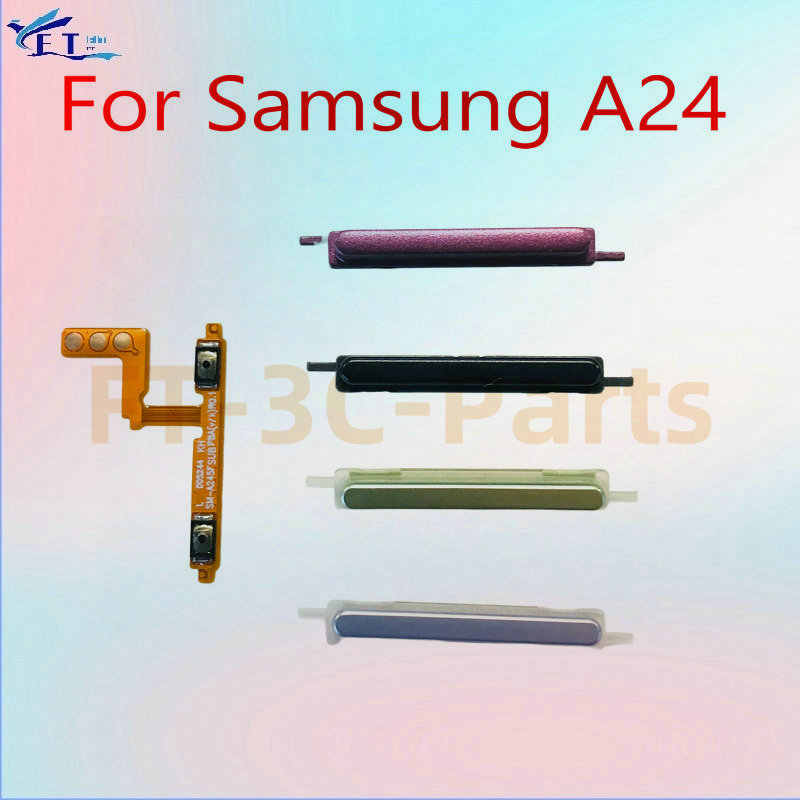 สําหรับ Samsung A24 4G A245F เปิดสวิตช์ปุ่มปรับระดับเสียง flex เปลี่ยน