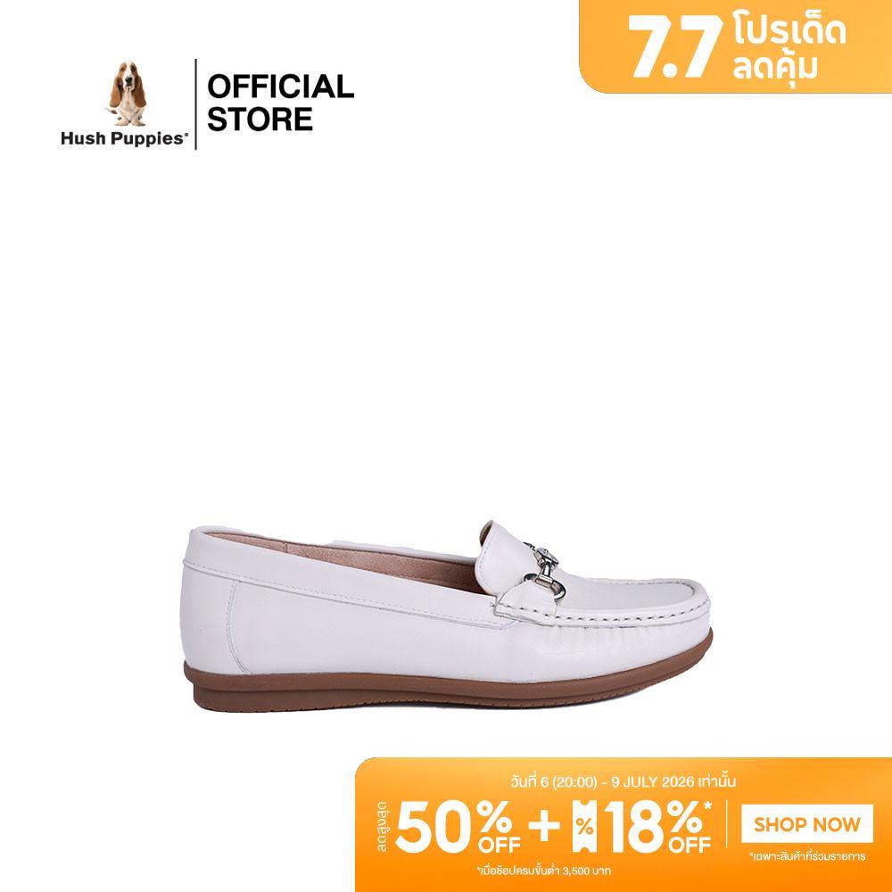 Hush Puppies รองเท้าผู้หญิง รุ่น HP 8WCFI1615C - สีเบจ (รองเท้าลำลองหนังแท้ แบบสวม)