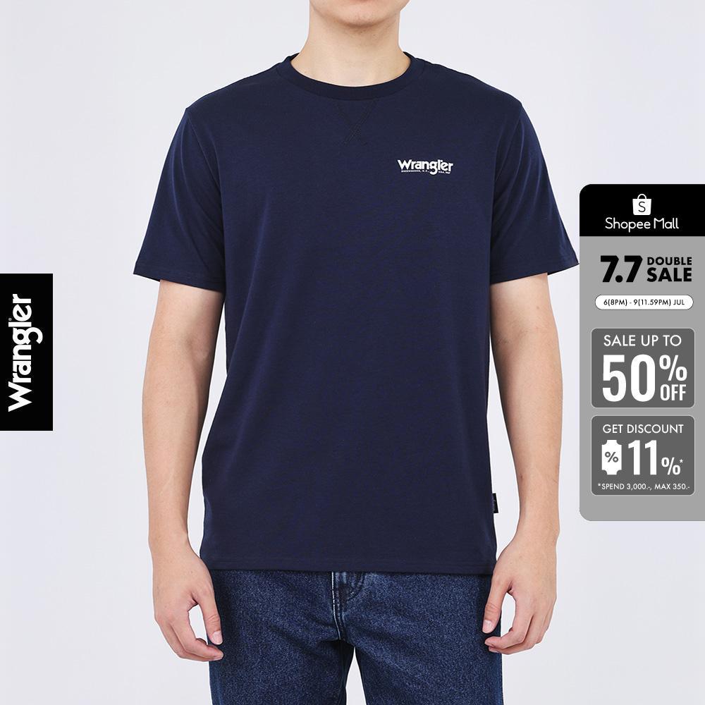 WRANGLER เสื้อยืดแขนสั้นผู้ชาย รุ่น WR SC26MTSSC04 สีกรมท่า
