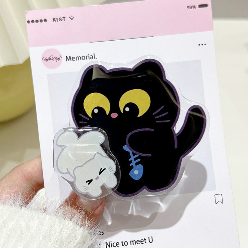 ที่ติดโทรศัพท์ หมุนได้ กริ๊บต็อกติดเคส แหวนขาตั้งโทรศัพท์มือถือ แบบพับได้ ลายการ์ตูนอนิเมะ Giptok griptok popsocket
