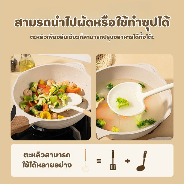 🆔888 ตะหลิวซิลิโคน รูปเห็ดน่ารัก ทนความร้อนสูง🍄🍳สำหรับกระทะไม่ติดขัด พร้อมส่ง รูปที่ 4