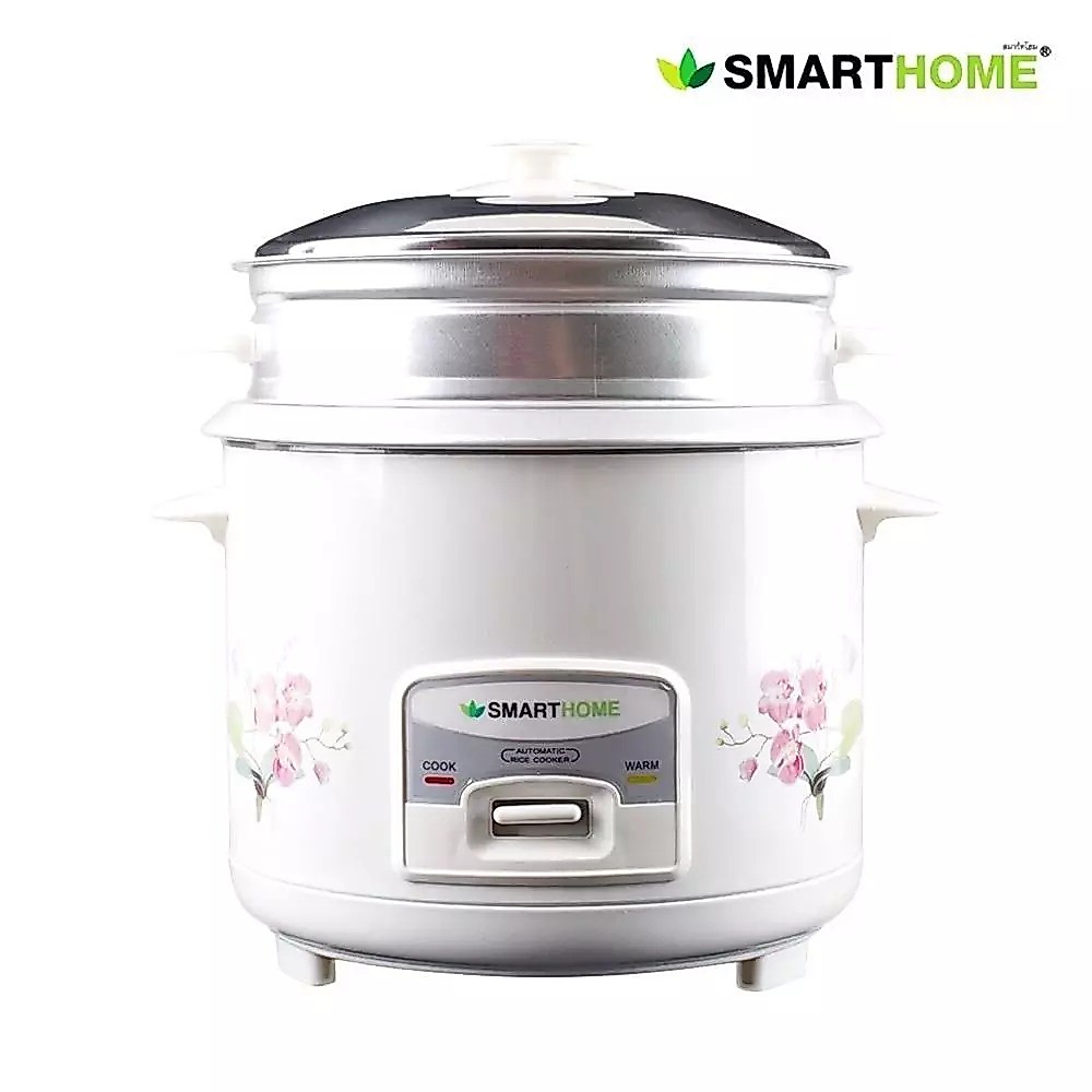SMARTHOME หม้อหุงข้าวพร้อมซึ้งนึ่ง รุ่น SRC-1002 ขนาด 1.0 ลิตร รับประกัน 3 ปี มอก.1039-2547