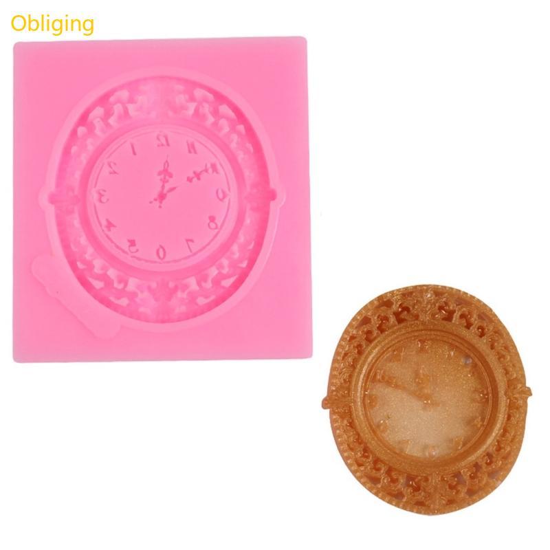 Obliging นาฬิกาทําด้วยมือซิลิโคน Mould สําหรับปูนปลาสเตอร์หล่อเรซิ่น Art Creation