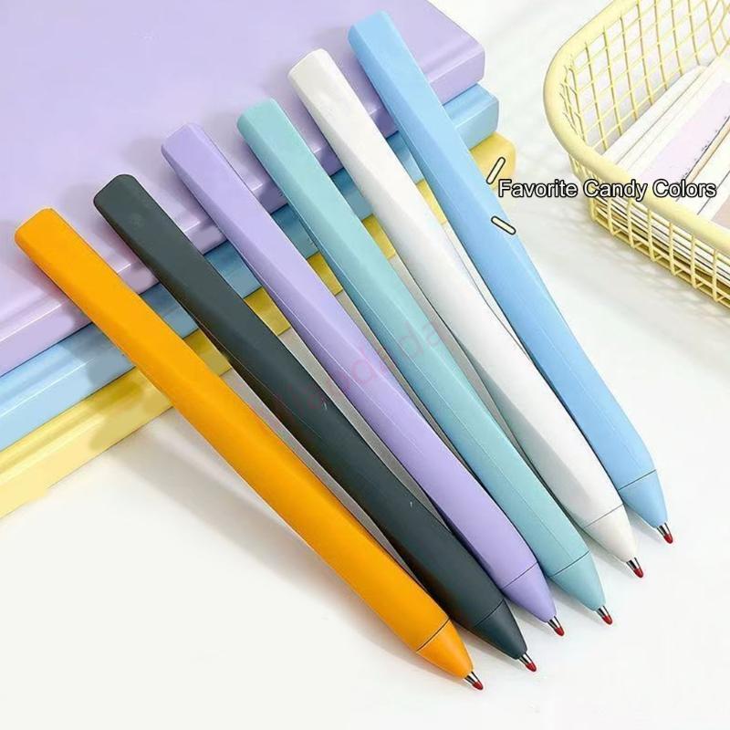 MDD Ergonomic Grip ปากกาเจลพลาสติก Twist Action ปากกาเจล 0 5 มม.เคล็ดลับสําหรับ Journaling