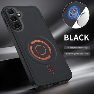 เหมาะสําหรับ Samsung A06 A07 A26 A17 A37 A54 A55 A56 A57 เคสโทรศัพท์, anti-drop tech เนื้อผ้าแม่เหล็กหนังเนื้อฝาครอบป้องกัน