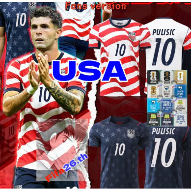 Fans Style The United States World Cup Football Kit Soccer Jersey ชุดแข่งฟุตบอลโลกทีมชาติสหรัฐอเมริการุ่นแฟน