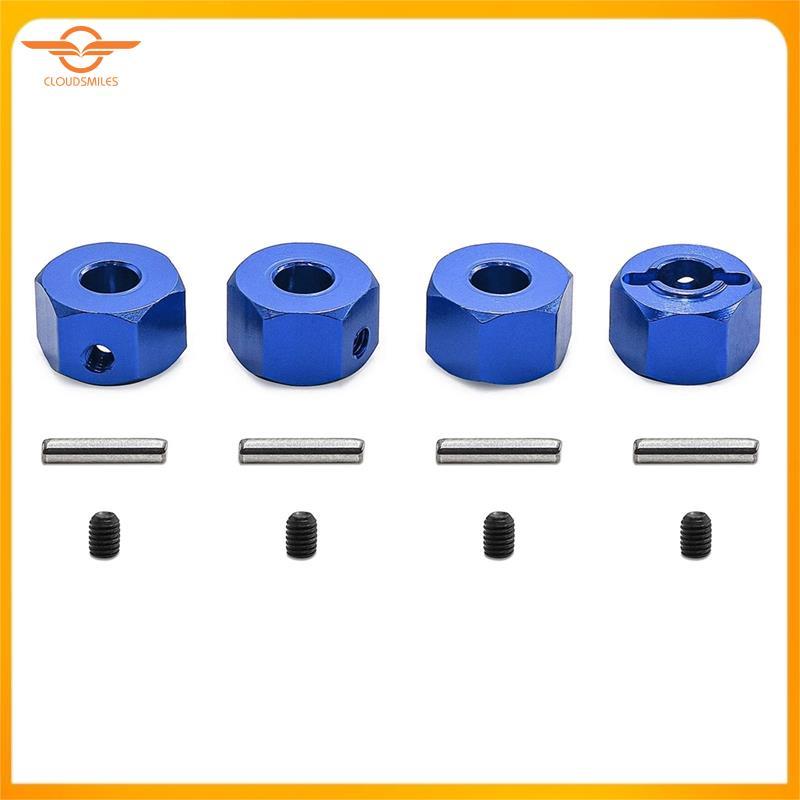 [CloudsMiles] RC Car Upgrade Hex Connector 12MM Kit forTRAXXAS MINI RC Car Accessories Blue