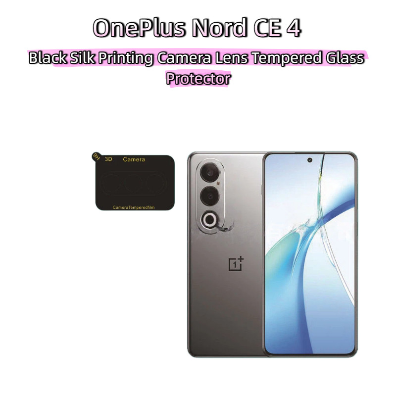 ผ้าไหมสีดําหน้าจอกล้องด้านหลังฟิล์มกระจกนิรภัย Fit OnePlus Nord 2T CE 3 CE 3 Lite Nord 3 4 5 CE 4 CE