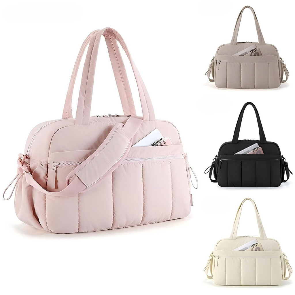 Travel bag กระเป๋าสะพายข้าง กระเป๋าเดินทางแบบดัฟเฟิล กันน้ำ นุ่มนวล แฟชั่น การเดินทางท่องเที่ยว กันน้ำ