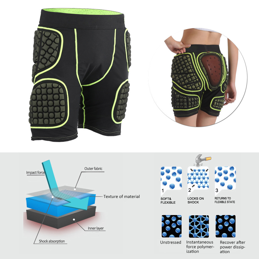 Calinodesign PROPRO Unisex Breathable Anti Fall Hip Pad กางเกงสําหรับเล่นสกี Roller Skating รูป