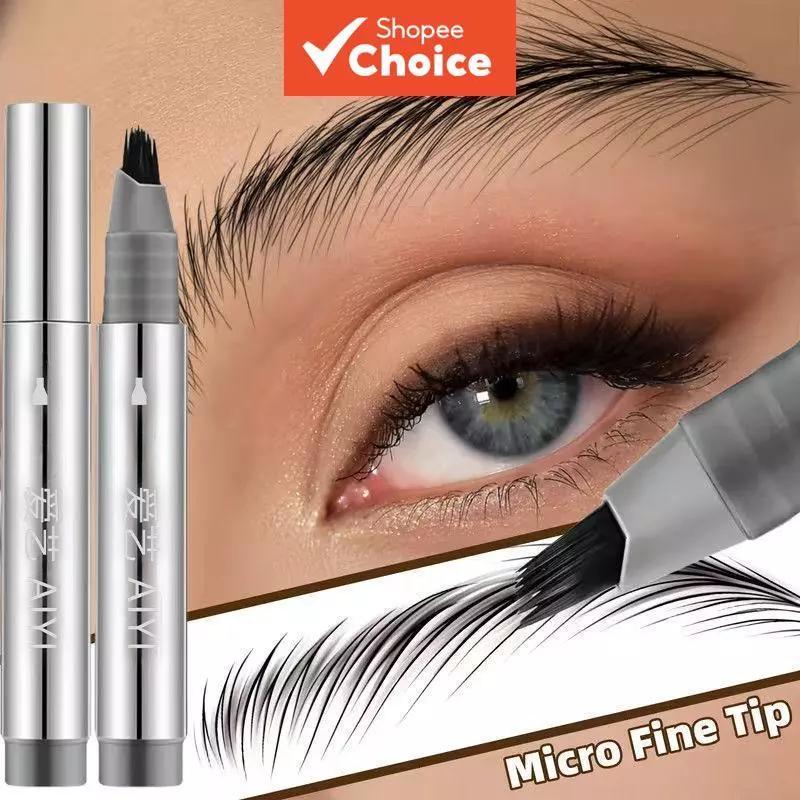 【ซื้อ 1 แถม 1】ดินสอเขียนคิ้วหลายแฉก กันน้ํา ติดทนนาน สีชัดแม่นยํา เส้นลื่น ไม่เลอะง่าย ให้คิ้วดูเป็นธรรมชาติ