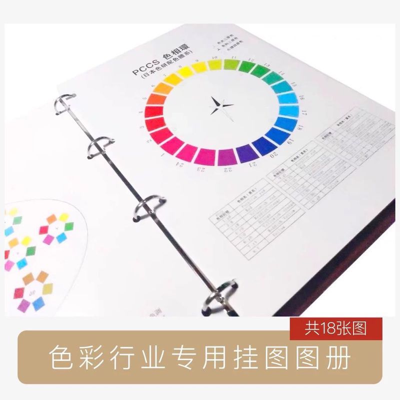 Japan Four Seasons System Chart Color Adviser Wall Chart Book PCCS Color Phase Ring แผนภูมิสี 7.8