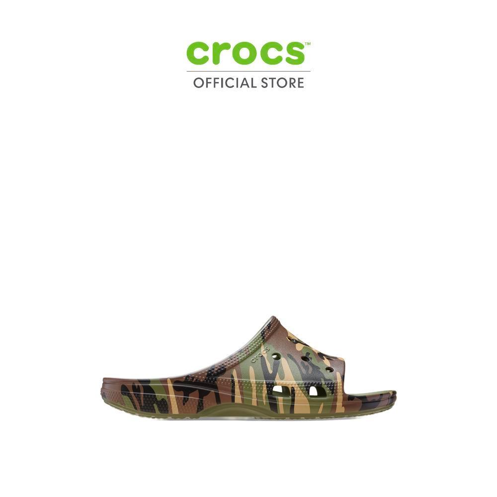 CROCS รองเท้าแตะผู้ชาย SATURDAY CAMOUFLAGE SLIDE รุ่น CS 213312-3TC - ARMY GREEN/MULTI