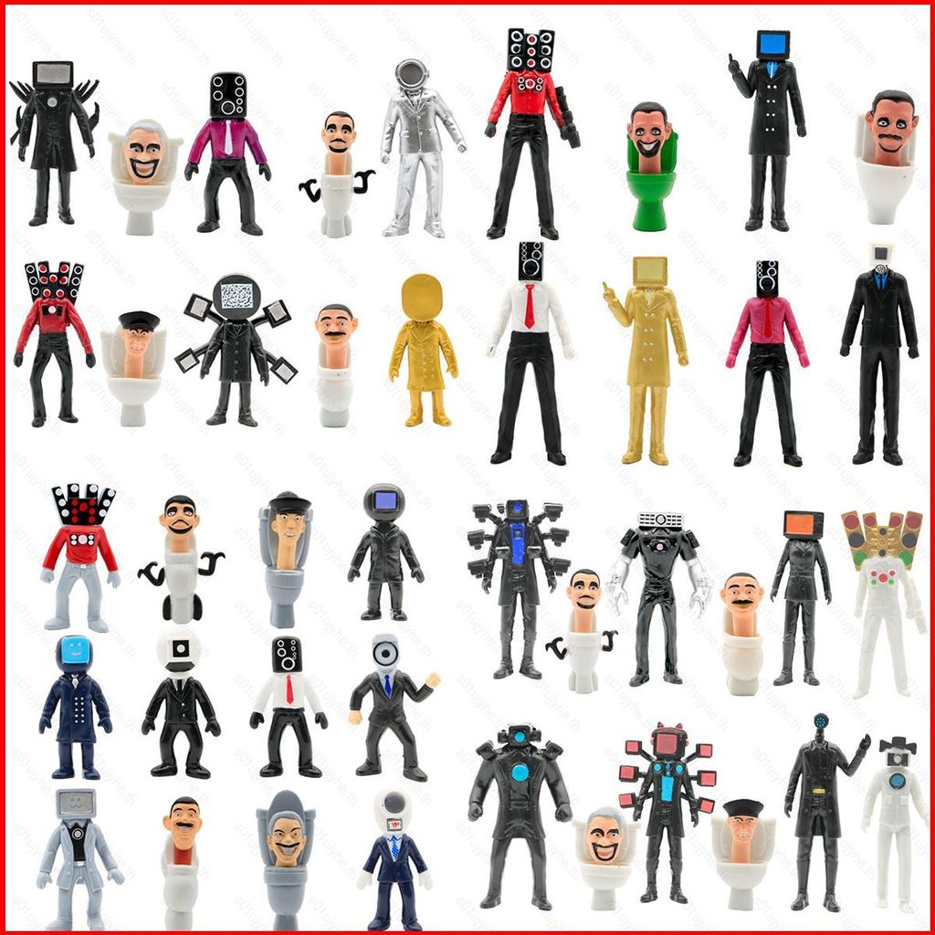 8/10/12pcs Skibidi ห้องน้ํา Action Figure Titan TV Man Titan ลําโพง Man Titan Monitor Man ของเล่นสํา