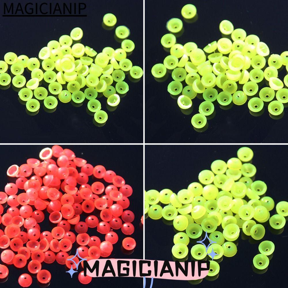 MAGICIANIP ,ลูกบอลเรืองแสงพลาสติกครึ่งรอบ Stopper ลูกปัด, Stoppers Sea S/M/L/LL ตกปลา Stopper ลูกปัด