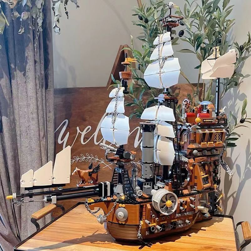 Pirates of the Caribbean Series 70810 Iron Beard Manatee Barracuda Bay Boy Model Assembled Building 