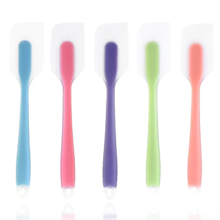 SUGA ไม้พายซิลิโคน ใส ไร้รอยต่อ มี7สี พายยางซิลิโคน ไม้พาย ไม้พายทำขนม ทัพพี อุปกรณ์เบเกอรี่ ทนร้อน SUR0048