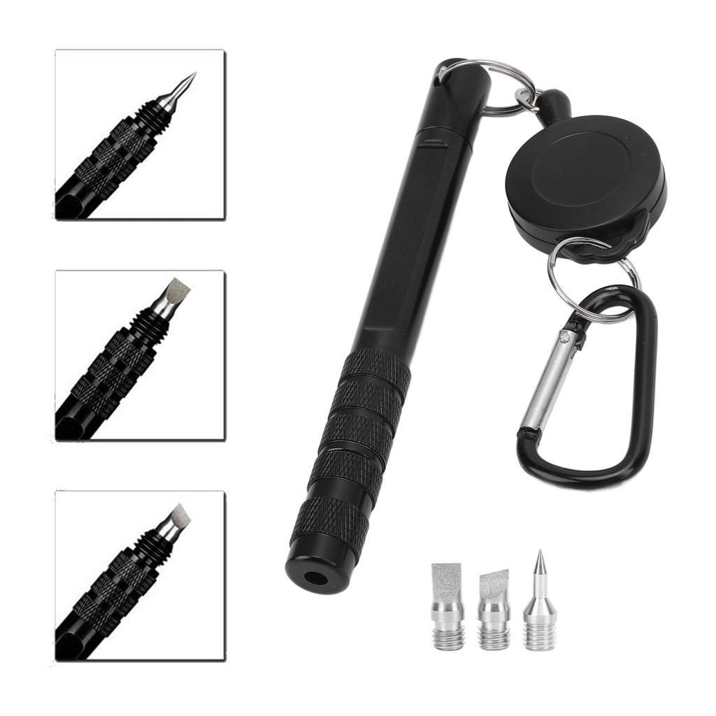 Calinodesign Oreilet Golf Sharpener Tool Re Grooving with 3 Replacement Heads Shaft Cleaner for U แล